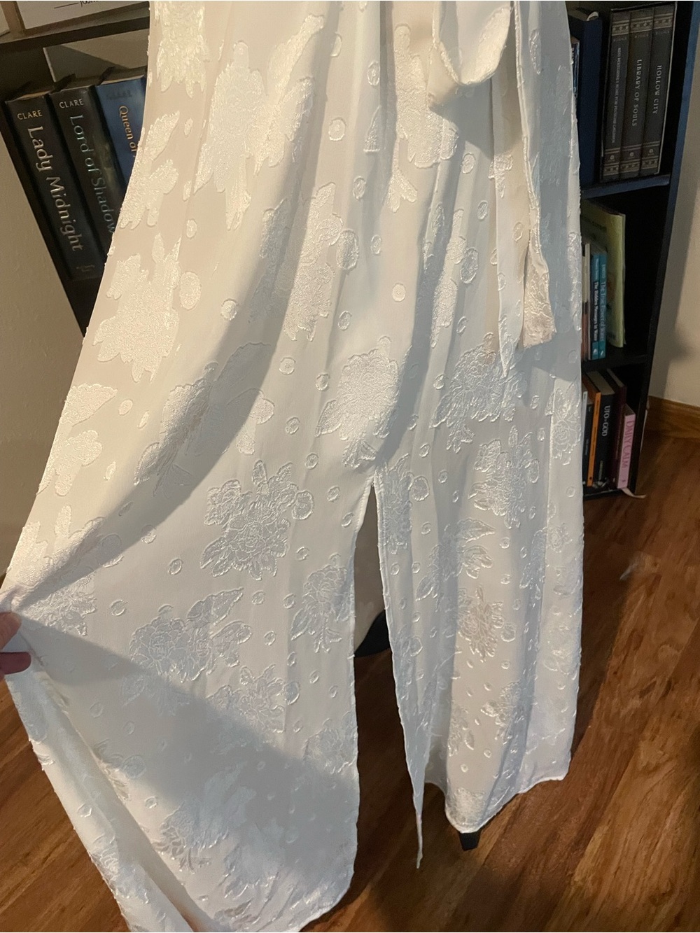 Lulu's White Embroidered Wrap Maxi Dress - Picture 6 of 7